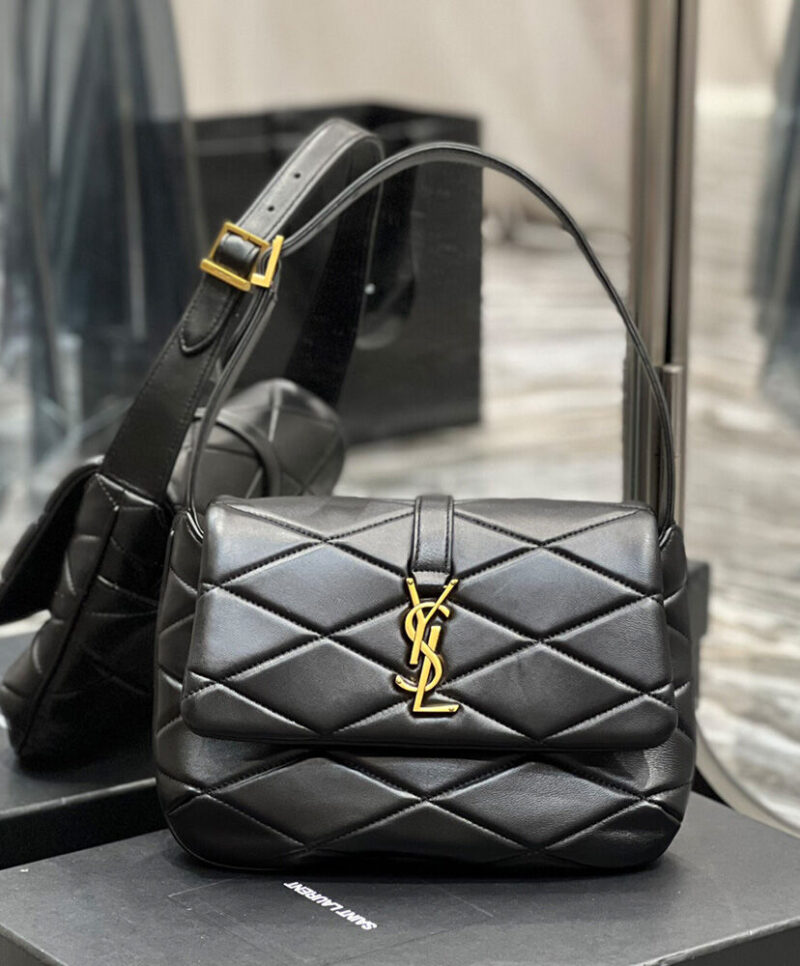 Saint Laurent Le 57 Shoulder Bag In Quilted Lambskin 698567 Black